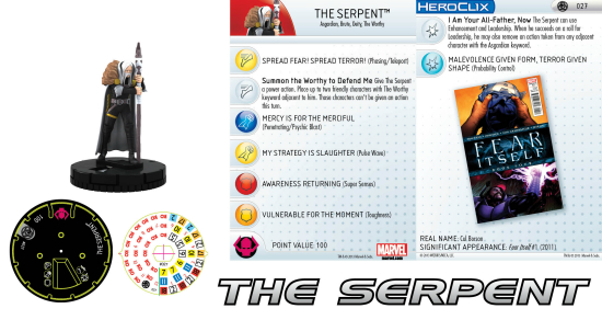 Miniatura The Serpent para Heroclix