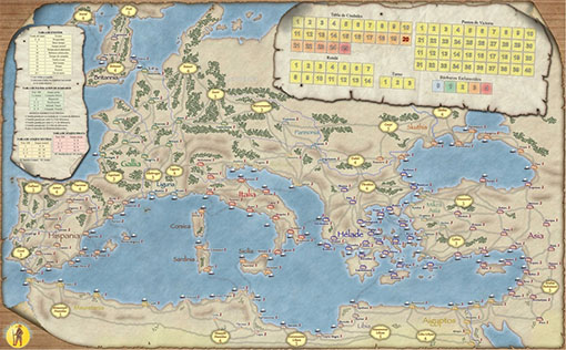 Mapa de imperios del mediterraneo