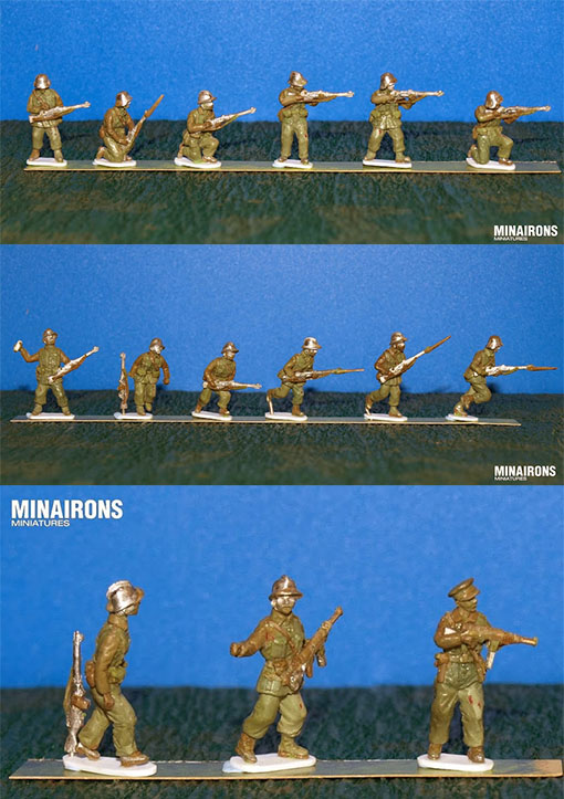 Greens de infanteria republicana de Minairons Miniatures