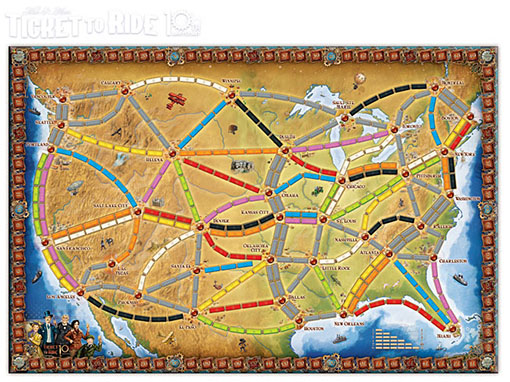 mapa de la edición 10º aniversario de aventureros al tren