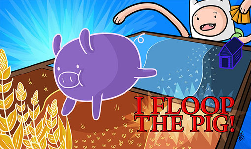 Finn de Hora de aventuras juega la carta de "cerdo"