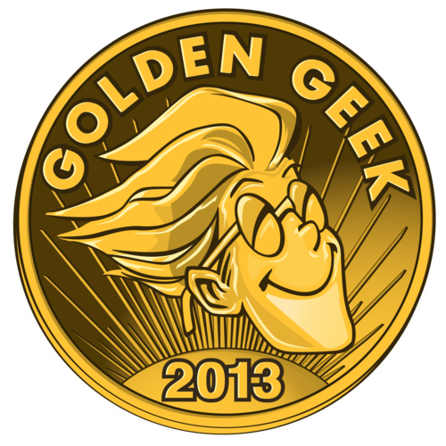 logotipo del galardon Golden geek 2013