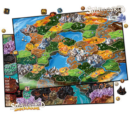 Mapas de la expansión para seis jugadores de Small World