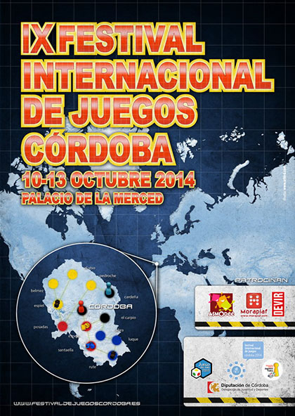 cartel de la IX feria internacional de juegos de córdoba