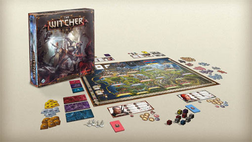 Componentes de The Witcher Adventure game