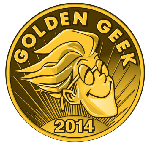 Logotipo de los ganadores del Golden Geek Award