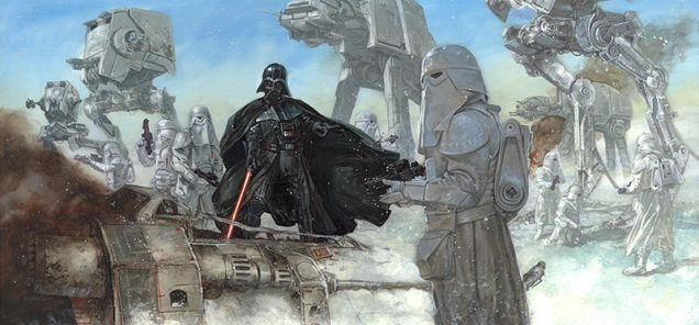 Ilustración Star Wars en Hoth