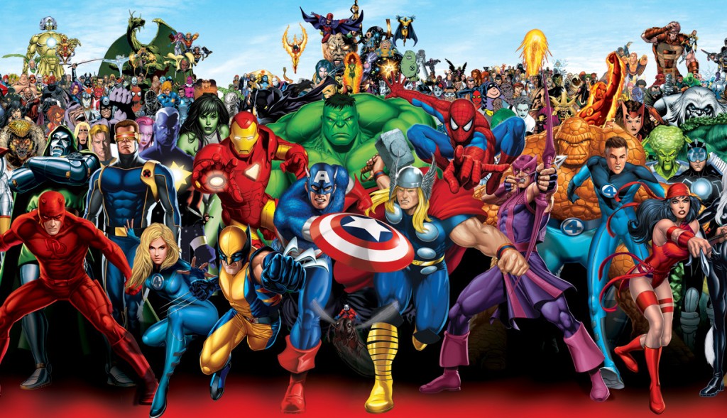 Imagen de muchos de los hérores de Marvel