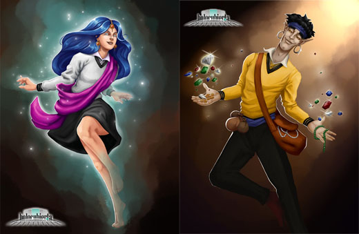 Ilustraciones de Arcanya Magic Academy