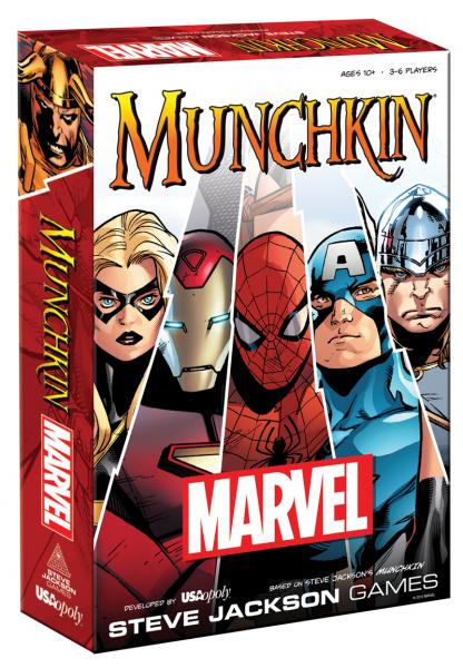 Caja de Munchkin basado en Marvel