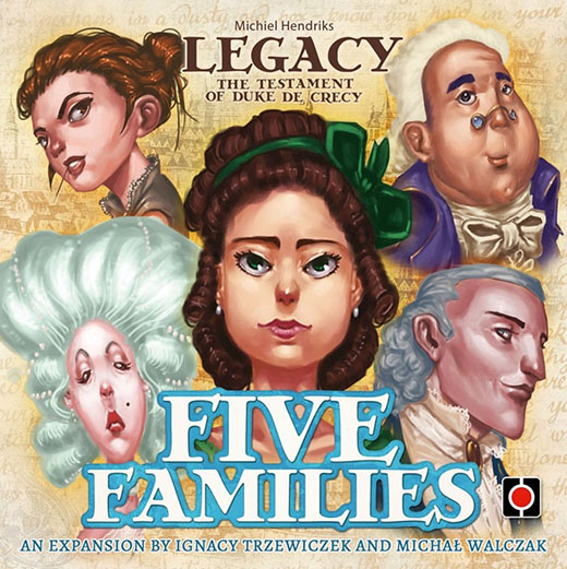 portada de Legacy five families de Portal games
