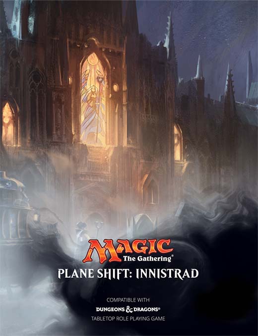Portada de planeshift: innistrad, ambientación para D&D de Magic the gathering