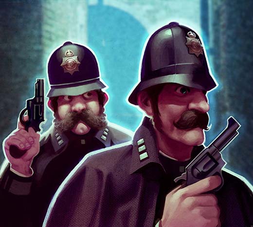Ilustración de Scotland Yard de London After Midnight 2
