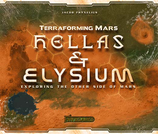 Portada de la expansión de terraforming mars Hellas y Elysium