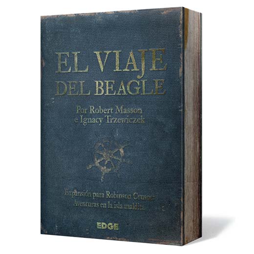Portada de la edición en castellano de El VIaje del Beagle Expansión para Robinson Crusoe
