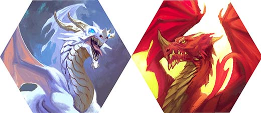 El dragón Rojo y el dragón Blanco de Logar y Cumbria