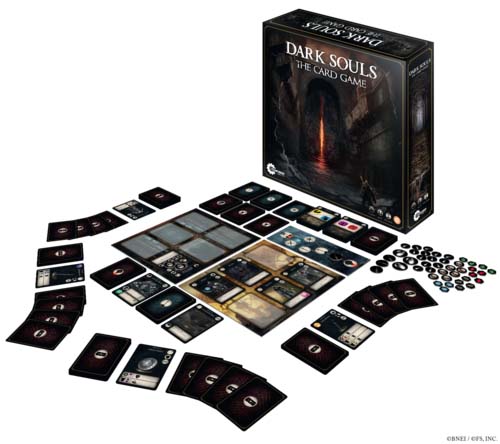 Componentes de Dark Souls el juego de cartas