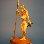 Escultura de Belit para el juego de Conan