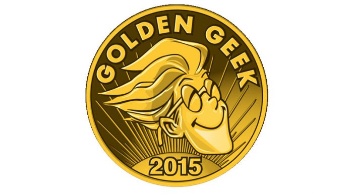 Logotipo de los ganadores del golden Geek 2015