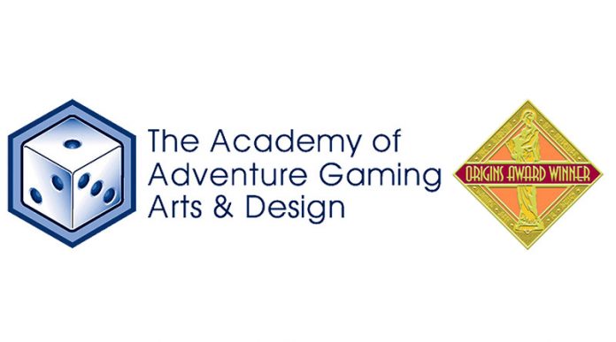 Logotipo de la AAGAD que concede los Origins Award