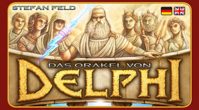Detalle de la portada alemana de Oracle of Delphi