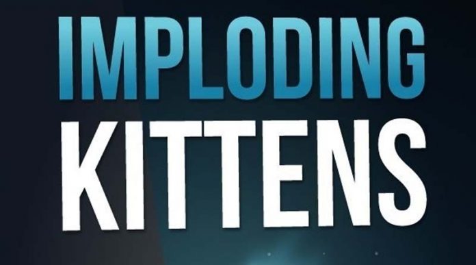 Logotipo de imploding kittens, expansión de exploding kittens