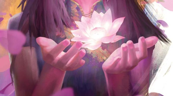 detalle de la portada de lotus