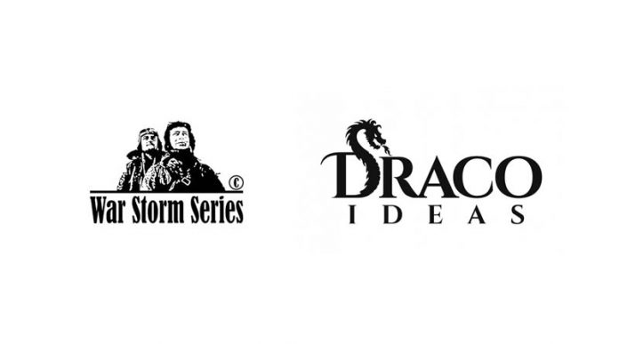 Logotipos de War Storm Series y Draco Ideas