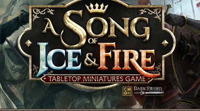 Logotipo de canción de hielo y fuego: el juego de miniaturas