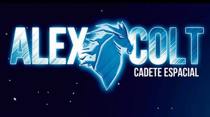 Logotipo de alex Colt cadete espacial