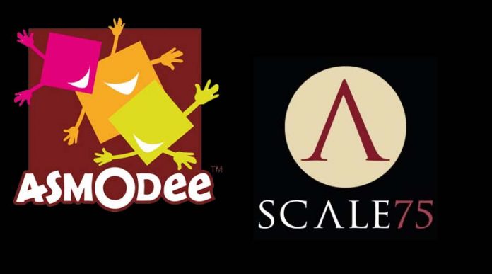Logotipos de Asmodee y Scale 75