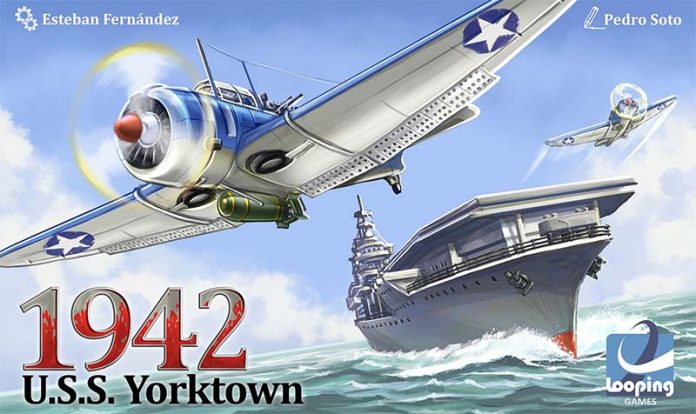 Portada del juego de mesa 1942 U.S.S. Yorktown