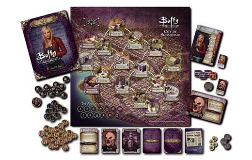 Componentes de Buffy The Vampire Slayer: The Board Game