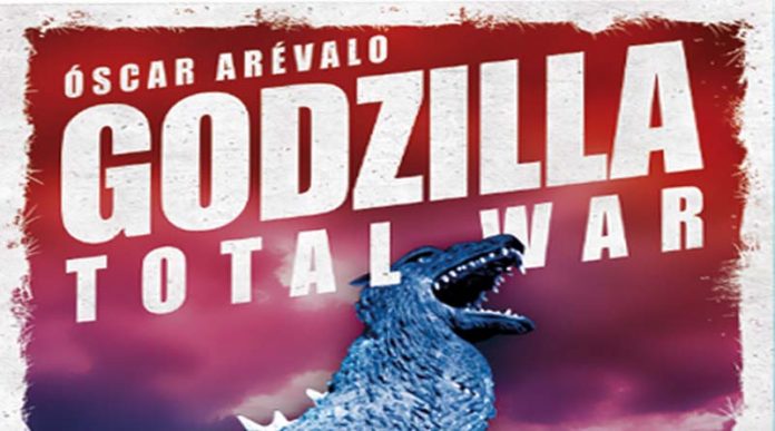 Detalle de la portada de Godzilla Totral War