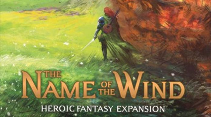 Portada de la expansión El nombre del viento para el juego de cartas Call of the Wind