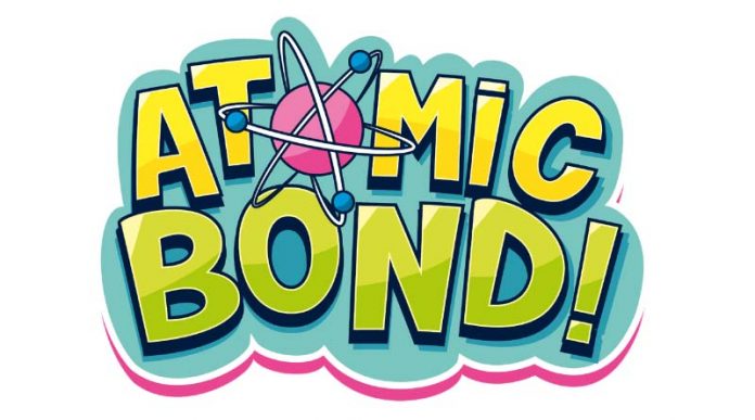 Logotipo de atomic Bond! erl nuevo juego de tablero de Editales
