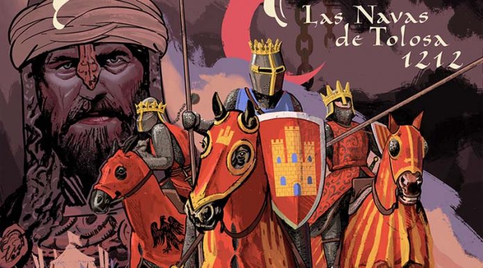Detalle de la portada La Carga de los 3 Reyes, Las Navas de Tolosa 1212