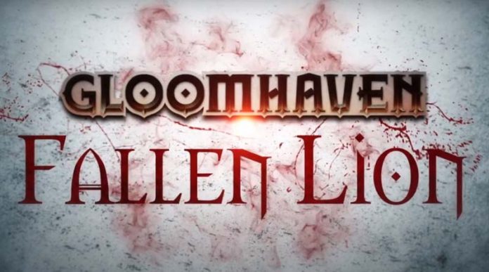 Logotipo del comic gloomhaven fallen lion