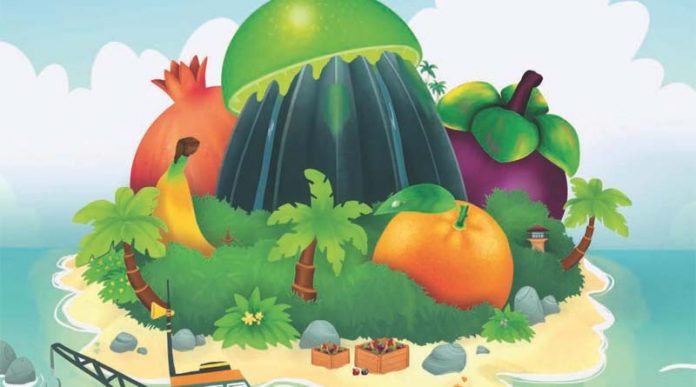Detalle de la portada de Juicy Fruits