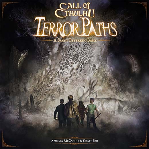 Portada del juego de tablero Call of Cthulhu: Terror Paths