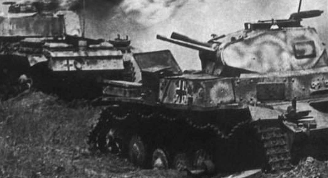 Detalle de la portada de Panzerkampf