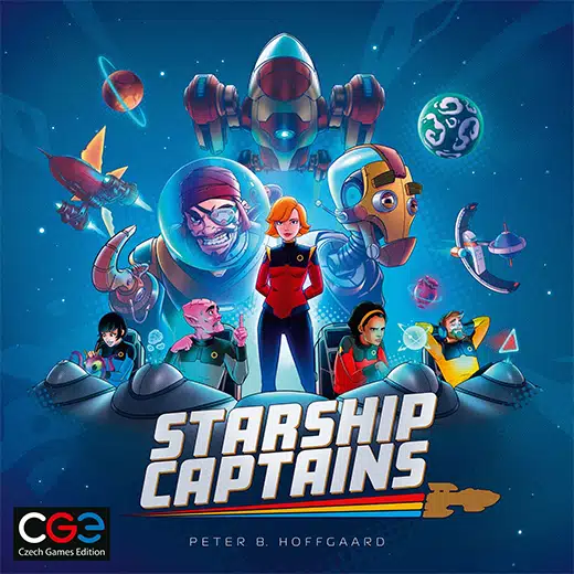 Portada del juego de tablero Starship Captains
