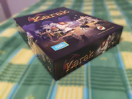 Caja del juego de tablero Karak