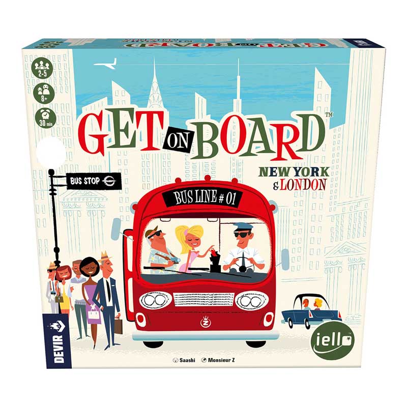 Caja del juego Get on Board New York & London de Devir
